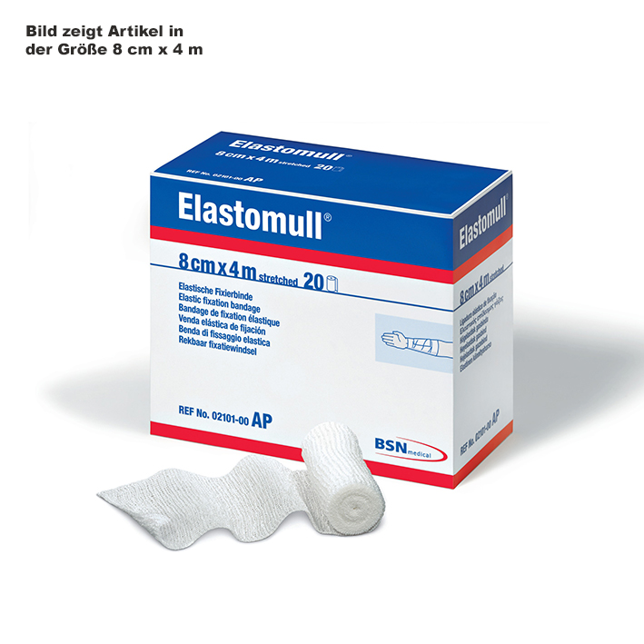 Elastomull Fixierbinde 4 m x 6 cm, weiß